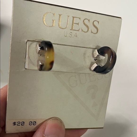 GUESS Tortoise Shell Earrings - Picture 3 of 5